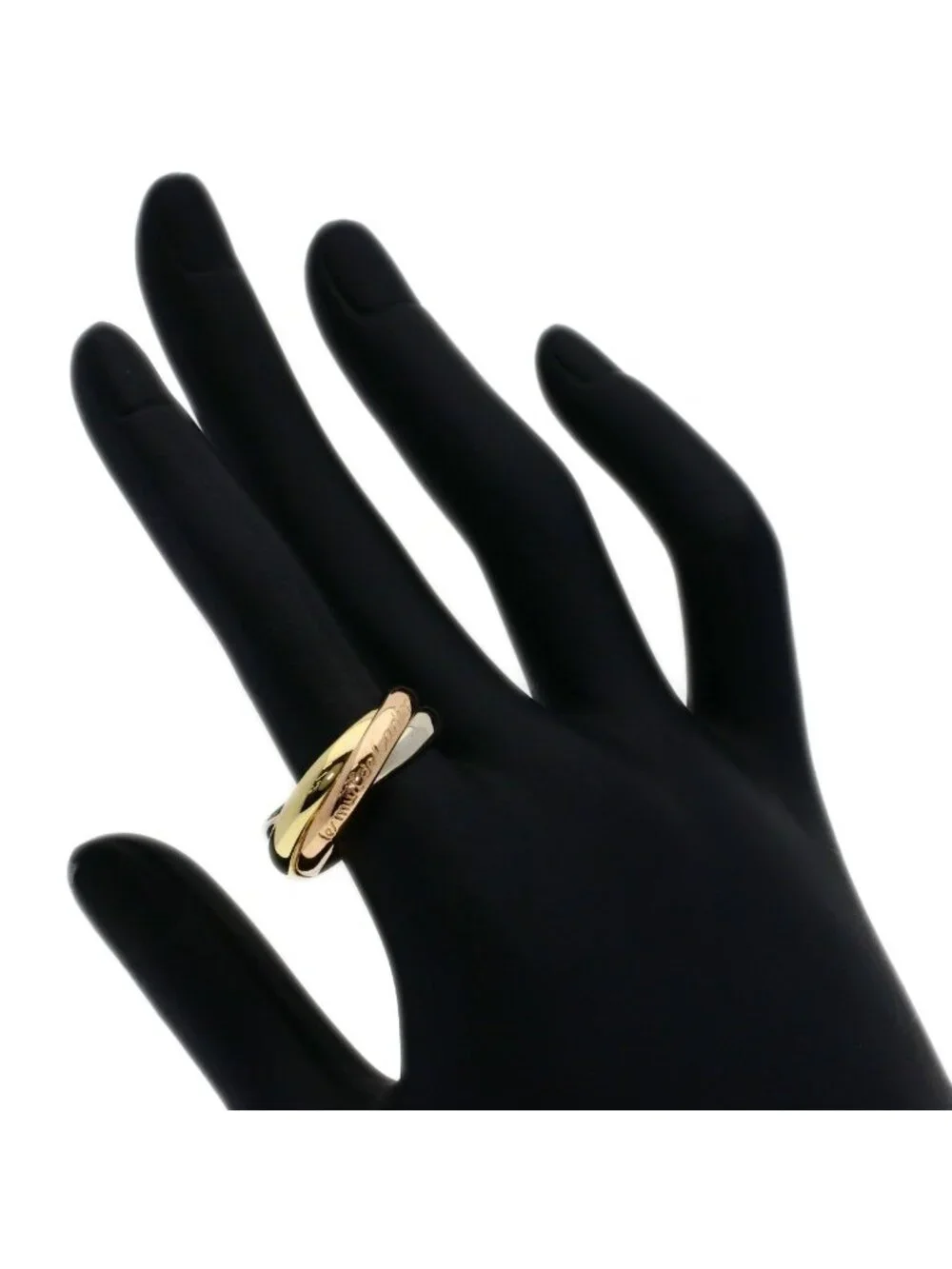 Cartier Trinity Ring 18k Yellow Gold 18k Pink White